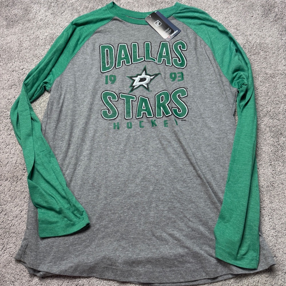 New Fanatics Dallas Stars Mens XL Long Sleeve Shirt